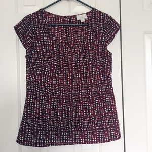 4/$25 LOFT patterned blouse